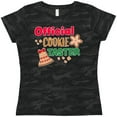 thumbnail image 3 of Inktastic Christmas Official Cookie Taster with Bell and Star Cookie Women's T-Shirt, 3 of 5