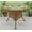 Golden Honey, variant on 36" Round Resin Bistro Table w/Glass Top (Has Umbrella Hole) V36BT ANT BROWN