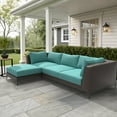 thumbnail image 6 of Covers & All Sunbrella Sectional Sofa Cushions 5″ Thick, Foam Seat & Polyfill Back UV Proof Couch, 6 of 7