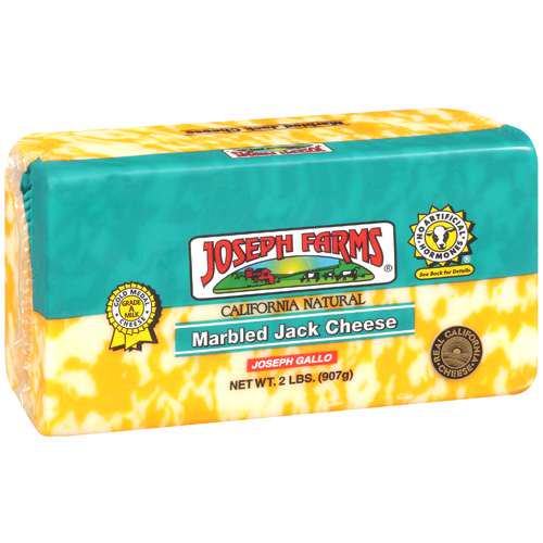 Joseph Farms Marbled Jack Cheese 2 Lb Walmart Com Walmart Com