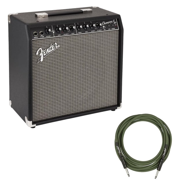 Amplificador de guitarra Fender Champion 50 II 50 W con cable de 13 pies