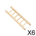 thumbnail image 1 of Runquan 6X Mini Dollhouse Wooden Step Ladder Pretend Play Handmade 1/12 for Accessories, 1 of 8