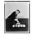 thumbnail image 2 of Historic Framed Print, [W.C. Fields, in costume, playing billiards], 17-7/8" x 21-7/8", 2 of 9