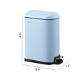 thumbnail image 5 of happimess Roland Mini 2.6-Gallon Step-Open Trash Can, Tide Pool Blue, HPM1009H, 5 of 8