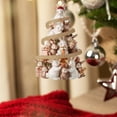 thumbnail image 2 of Christmas Tree Rabbit Pendants, Christmas Rabbit Stacking Decorations, Christmas Tree Decorations for Rabbit Lovers Christmas Tree Decorations, 2 of 5