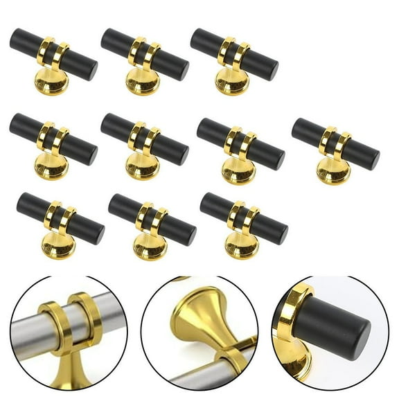 10 Pcs Cabinet Handles Drawer Knobs Kitchen Cupboard Door Handles Wardrobe Pull Single Hole Furniture Drawer Hardware Accessories