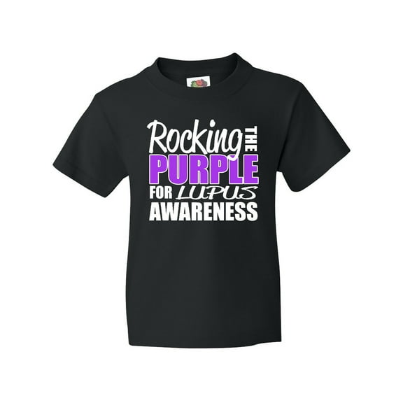 Inktastic Rocking the Purple for Lupus Awareness Youth T-Shirt