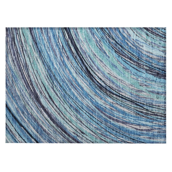 Dalyn Rugs Machine Washable Indoor/Outdoor Chantille ACN2094 Blue 1'8" x 2'6" Rug