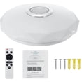 thumbnail image 1 of Lámpara LED empotrada con altavoz Bluetooth, lámpara que cambia de color RGB, luz de techo inteligente de fácil instalación para varias habitaciones, aplicación y control remoto para un estilo de, 1 of 5