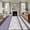 Purple, variant on Blue Brown Stripes 2'x3' Washable Rug, Abstract Geometric Spring Flowers Country Non-Slip Soft Doormat Area Rugs for Entrance Bathroom Bedsides, Carpet for Kitchen Bedroom, Entryway Floor Mat
