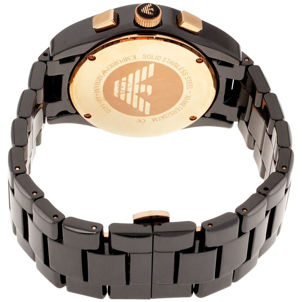 Emporio Armani Men's Ceramica Black Chronograph Watch AR1410