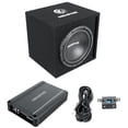 thumbnail image 3 of Memphis Audio SRXE112VP 12" 500w Car Subwoofer Enclosure with Amplifier and Wiring Kit, 3 of 14