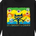 thumbnail image 3 of Pete The Cat - Groovy To Create - Men's Crew Neck Fleece Pullover, 3 of 6