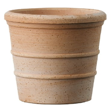 Deroma 4.3" x 4.3" x 3.7" Round Terracotta Clay Planter with Weather-Resistant (6 Count)