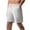 White, variant on hotojiny Men's Cotton Linen Shorts Big and Tall Casual Classic Fit Elastic Waist Shorts with Drawstring Summer Beach Vacation Shorts