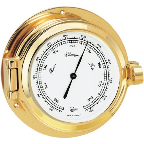 Barigo BAROMETER 3.3inch DIAL BRASS HOUSING 1325MS