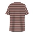 thumbnail image 4 of Tops de Manga Corta de Tamaño Más de las Mujeres, Blusas de Cuello en V Impresas de Verano de Moda para Uso Casual, Diario Y de Fiesta, 4 of 8