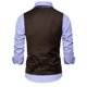 thumbnail image 5 of Chaqueta de Traje de Ocio de Bolsillo sin Cuello en V de Color Sólido sin Mangas, Trajes de Hombre de Ajuste Delgado para el Uso Formal Informal, 5 of 7