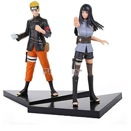 Naruto Uzumaki Naruto Hyuuga Hinata PVC Action Figures Collectible Model Toys 2pcs/set by new