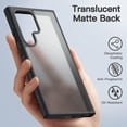 thumbnail image 4 of JETech Matte Case for Samsung Galaxy S24 Ultra 5G, Frosted Translucent Back Protective Slim Phone Cover, Anti-Fingerprints (Black), 4 of 6