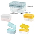 thumbnail image 2 of Inteprter Bandeja apilable para cubitos de hielo con función de liberación para hoteles y bares, fiestas y bares. Moldes para cubitos de hielo Cocina y Comedor blanco, 2 of 6