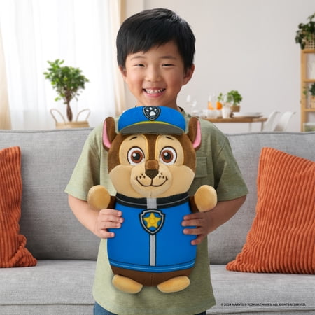 Squishmallows HugMees Paw Patrol Chase 14 Plush – Ultra-Soft Official Toddler Toy