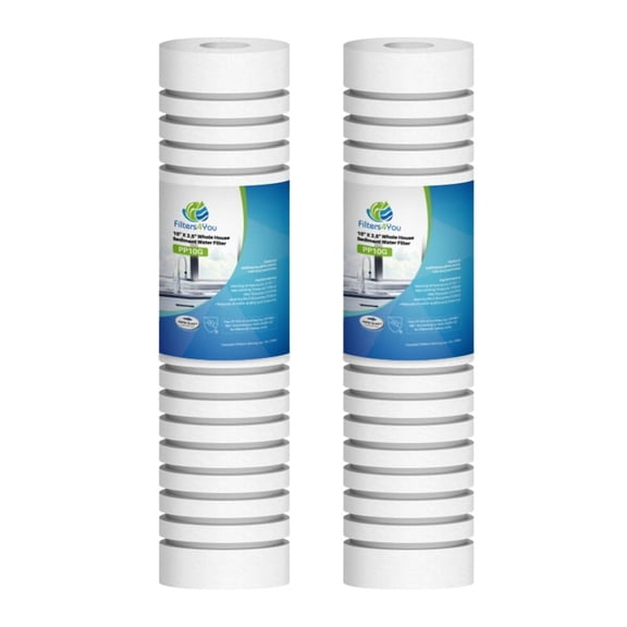 AquaPure-AP124-2PK Universal Whole House Filter Compatible Cartridge for Heavy/Coarse Sediment( Pack of 2) by CFS