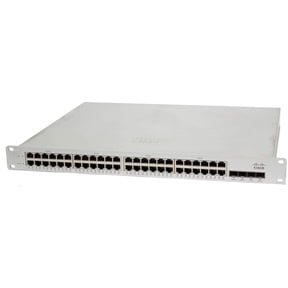 Restored Cisco Meraki MS220-48LP 48-Port Gigabit Ethernet Switch  Rack-Mountable, PoE+ with SFP Uplinks (Refurbished)