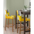 thumbnail image 2 of Oil Painting Yellow Grey Bar Stool Covers Set of 4, Abstract Modern Street Grunge Art Stretch Bar Chair Covers with Backs, Removable Pub Counter Height Chair Cover for Kitchen Dining Room Cafe, 2 of 7