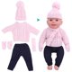 thumbnail image 4 of Vestido De Ropa De Muñeca, Ayuda A Los Niños A Desarrollar Hábitos De Ropa De Muñeca De Bebé De Autosuficiencia, Muñeca De Bebé No Tóxica Para Muñecas De Niña ZAQW Q18‑786 Rosa claro para muñeca de 43 cm, 4 of 8