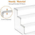 thumbnail image 5 of 1 Pack 4 Tier Clear Display Stand Risers, 12 Inch Display Shelf for Cupcake, Perfumes, Desserts, Figurines, Tool-free Assembly, Organizer and Decor for Bedroom, Bathroom, Party, 5 of 7