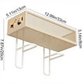 thumbnail image 3 of Wall Mounted Metal Over Toilet Storage Rack Mesh Bathroom Shelf for Draining and Organizing Toiletries, 3 of 6