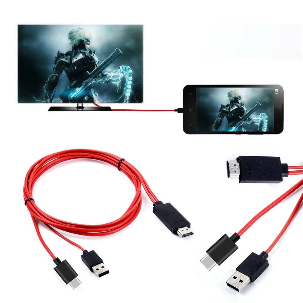 1080P HDMI AV HDTV Adapter Adaptor TV Video Cable Cord for Samsung
