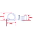 thumbnail image 2 of 10PCS Abrazaderas de alambre Clips de tubería Bicicleta de montaña en forma de hebilla Línea de bicicleta Fijación de tubería Abrazadera de línea Clips Línea de freno de bicicleta Hebilla (Plata), 2 of 5