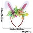 thumbnail image 2 of Michellecmm Easter Bunny Ears Headband, Colorful Shiny Hair Hoop Cute Headband Styling Accessories, 2 of 2