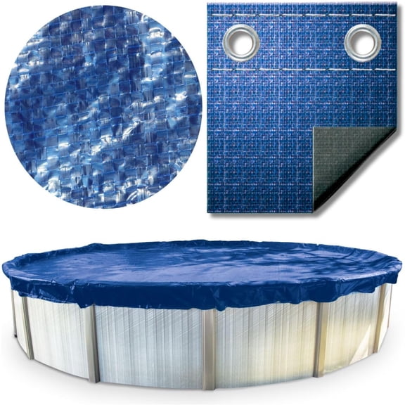 Swimline Super Guard Oval Above Ground Pool Winter Cover 16' x 25' - Blue