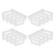 thumbnail image 3 of White Plastic Adjustable Refrigerator Dividers for Organizing Fridge Side Door with Drawer Partition Boards 4 Sets, 3 of 4