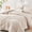 Beige-Twin(68"x 88"), variant on Mint Green Twin XL(68"x 88") Seersucker 5-Piece All Season Bed-in-a-Bag Bedding Set