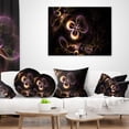 thumbnail image 4 of Designart Glowing Small Fractal Flowers - Abstract Throw Pillow - 16x16, 4 of 5