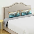 thumbnail image 5 of Dailycode Satin Pillow Case King Silk Pillow Cover for Hair and Skin Envelope Closure Papier Mache Ivory Whale 20"x40", 5 of 9