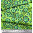 thumbnail image 3 of Soimoi Poly Georgette Fabric Floral & Damask Ethnic Printed Fabric 1 Yard 52 Inch Wide, 3 of 3