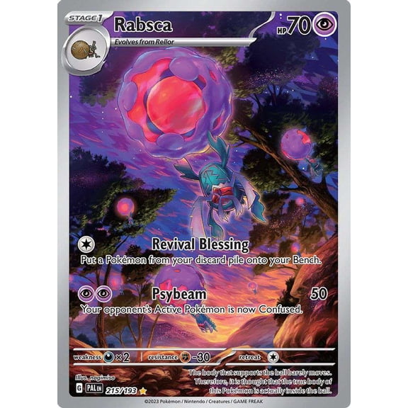 Pokemon Paldea Evolved Illustration Rare Rabsca #215