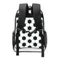 thumbnail image 2 of Kdxio Soccer Ball Clear Backpack, Transparent Bookbag for School for Women Men, Capacity Clear Bag for College, Travel, 2 of 7