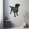 thumbnail image 4 of LaModaHome Exclusive Emtal Wall Decor With Silhouette Of A Dog With The Inscription All You Need Is Lore And A Dog – Durable & Artistic Metal Wall Art for Home and Office Decor, 4 of 5