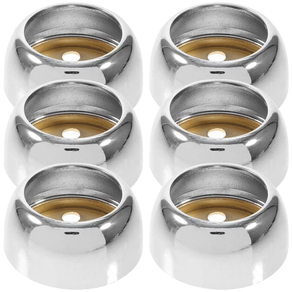 WRISTBIQUE 6-Pack Stainless Steel Heavy Duty Closet Rod Brackets Wall-Mounted Rod Supports