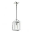 thumbnail image 4 of Gray with Polished Nickel Accents One Light Pendant from the Carlton Collection, 4 of 5