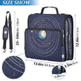 thumbnail image 2 of FORMRS Zipper Binder with Shoulder Strap 2-inch Ring 500 Sheet Capacity File Bag, Beige Cat Planet, 2 of 5