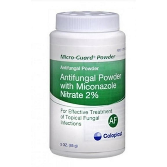 Micro-Guard Antifungal Powder, 3 ounce Shaker Bottle, 2% Strength, Lightly Scented, 12 Count
