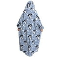 thumbnail image 4 of Wearable Blanket Hoodie Oversized Giant Hooded Blanket Sweatshirt with Pocket Flannel Soft Warm Cozy Blanket for Adult Teens One Size Fits All, 4 of 10