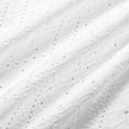 thumbnail image 6 of Women's Summer Dresses Sleeveless Round Neck Eyelet Embroidered A-Line Maxi Dress Breathable Vacation Boho Resort Sundress White S, 6 of 9